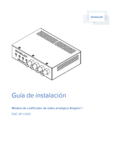 Avigilon ENC-4P-H264 Guia De Instalacion