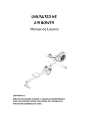 UNLIMITED  H5 AIR ROWER Manual De Usuario