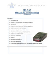 Todoradares BEL 550 Manual De Instrucciones