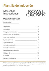 Royal Crown RC-2DEE84 Manual De Instrucciones