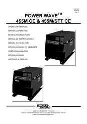 Lincoln Electric POWER WAVE 455M/STT CE Manual De Instrucciones