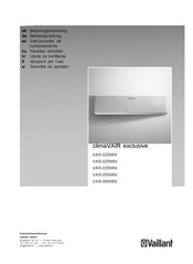 Vaillant climaVAIR exclusive VAI5-020WNI Instrucciones De Funcionamiento