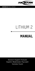 Ansmann LITHIUM 2 Manual De Instrucciones