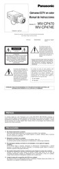 Panasonic WV-CP470 Manual De Instrucciones