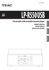 Teac LPR550USB Manual Del Usuario