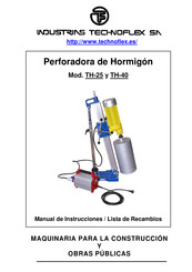 INDUSTRIAS TECHNOFLEX TH-25 Manual De Instrucciones