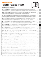 Innotech VERT-GLEIT-50 Instrucciones De Uso