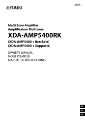 Yamaha XDA-AMP5400RK Manual De Instrucciones