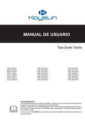 Kaysun Suelo Techo KPC-105 DR11 Manual De Usuario