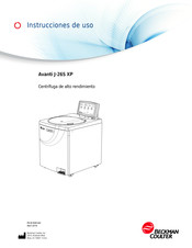 Beckman Coulter Avanti J-26S XP Instrucciones De Uso