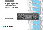 Blaupunkt Augsburg RCR 87 Instrucciones De Manejo