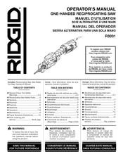 RIDGID R3031 Manual Del Operador