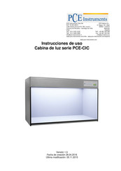 PCE Instruments PCE-CIC Serie Instrucciones De Uso