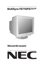 NEC MultiSync FE770 SB Manual Del Usuario