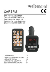 Velleman CARSFM1 Manual Del Usuario