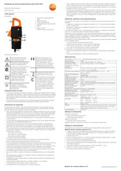 testo 0590 0003 Manual De Instrucciones