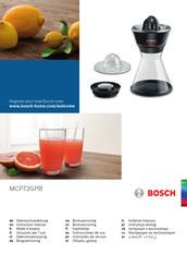 Bosch MCP72GPB Instrucciones De Uso