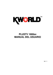 KWorld PLUSTV 1680ex Manual Del Usuario