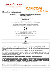 Num'aXes CANICOM 500 Pro Manual De Instrucciones