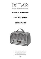 Denver Electronics DAB-38 Manual De Instrucciones