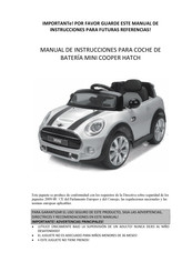 Chipolino MINI COOPER HATCH Manual De Instrucciones