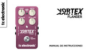 TC Electronic VORTEX FLANGER Manual De Instrucciones