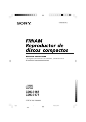 Sony CDX-3167 Manual De Instrucciones