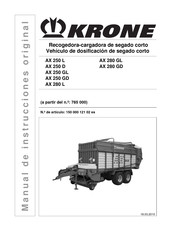 Krone AX 280 GD Manual De Instrucciones