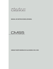 Clarion CMS5 Manual De Instrucciones