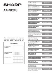 Sharp AR-FR24U Manual De Instrucciones