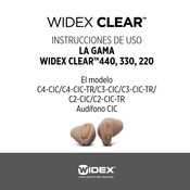 Widex Clear C4-CIC Instrucciones De Uso