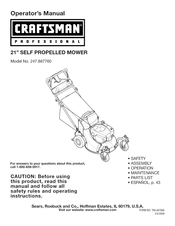 Sears Craftsman 247.887760 Manual Del Operador