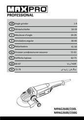 MaxPro PROFESSIONAL MPAG2600/230L Manual De Uso