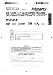 memorex MVD4541 Manual De Instrucciones