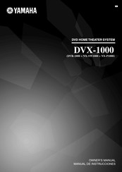 Yamaha DVX-1000 Manual De Instrucciones