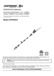 EarthWise CVPH43018 Manual Del Operador