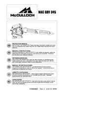 McCulloch MAC GBV 345 Manual De Instrucciones