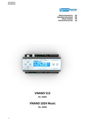 Syncronorm VNANO 1024 Music Instrucciones De Uso