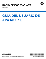 Motorola APX 6000XE Guia Del Usuario