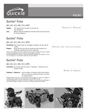 Quickie Pulse 6BC Manual De Instrucciones