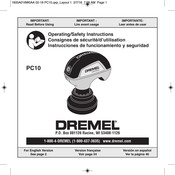 Dremel PC10 Instrucciones De Funcionamiento