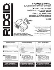 RIDGID R86092 Manual Del Operador