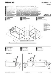 Siemens ASK75.6 Instrucciones De Montaje