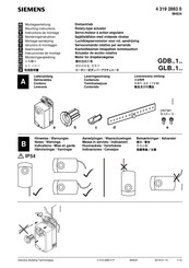 Siemens GDB16 Serie Instrucciones De Montaje