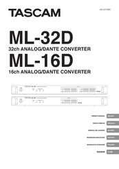 Tascam ML-32D Manual Del Usuario