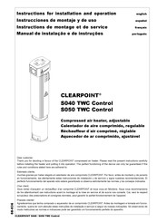 Beko CLEARPOINT S050 TWC Control Instrucciones De Montaje