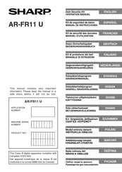 Sharp AR-FR11 U Manual De Instrucciones