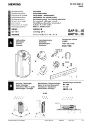 Siemens GAP19 Serie Instrucciones De Montaje