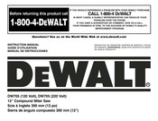 DeWalt DW705 Manual De Instrucciones