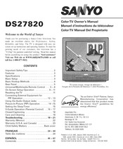 Sanyo DS27820 Manual Del Propietário